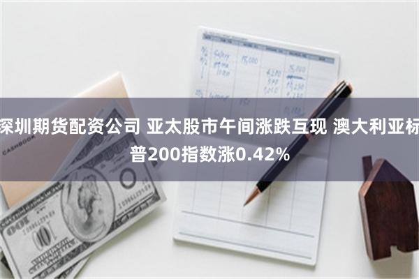 深圳期货配资公司 亚太股市午间涨跌互现 澳大利亚标普200指数涨0.42%