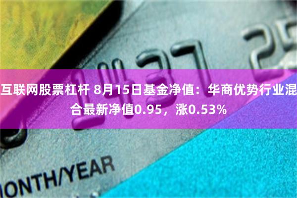 互联网股票杠杆 8月15日基金净值：华商优势行业混合最新净值0.95，涨0.53%