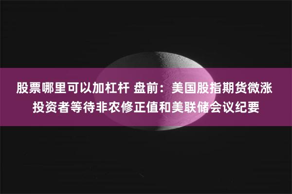 股票哪里可以加杠杆 盘前：美国股指期货微涨 投资者等待非农修正值和美联储会议纪要