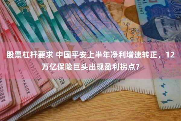 股票杠杆要求 中国平安上半年净利增速转正，12万亿保险巨头出现盈利拐点？