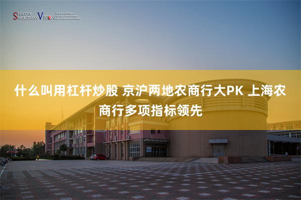 什么叫用杠杆炒股 京沪两地农商行大PK 上海农商行多项指标领先