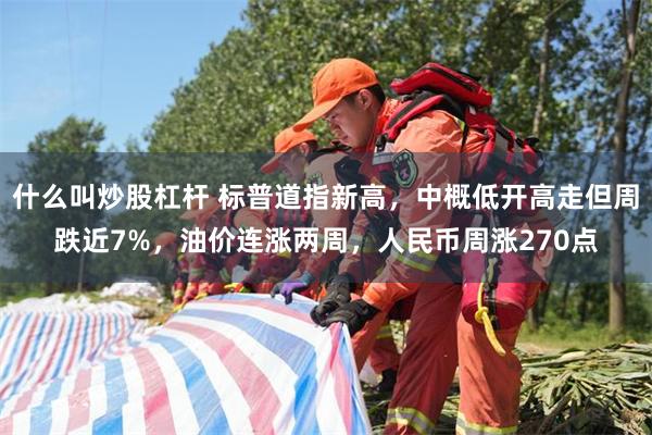 什么叫炒股杠杆 标普道指新高，中概低开高走但周跌近7%，油价连涨两周，人民币周涨270点