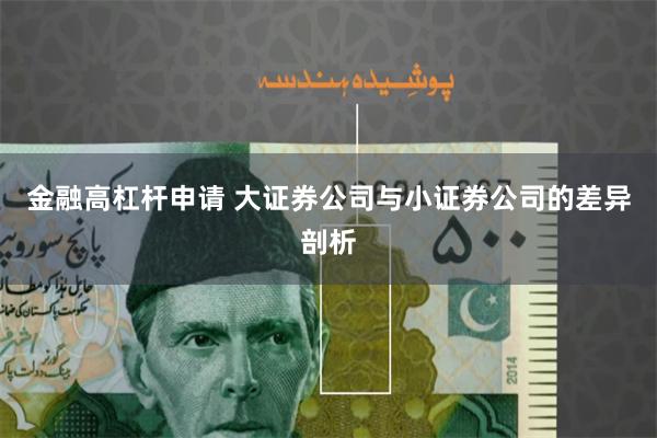 金融高杠杆申请 大证券公司与小证券公司的差异剖析