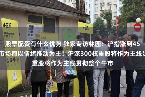 股票配资有什么优势 独家专访林园：沪指涨到4500点之前，市场都以情绪推动为主！沪深300权重股将作为主线贯彻整个牛市