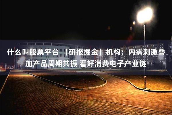 什么叫股票平台 【研报掘金】机构：内需刺激叠加产品周期共振 看好消费电子产业链