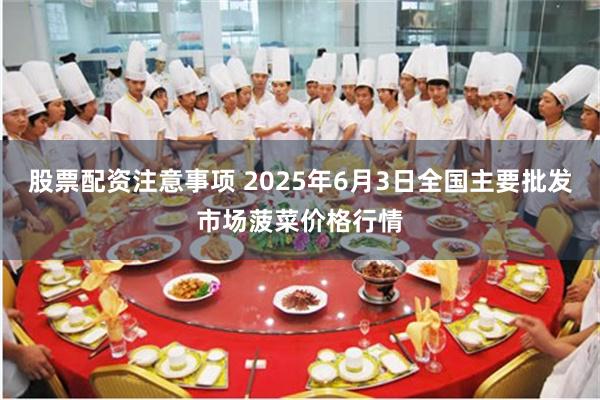 股票配资注意事项 2025年6月3日全国主要批发市场菠菜价格行情